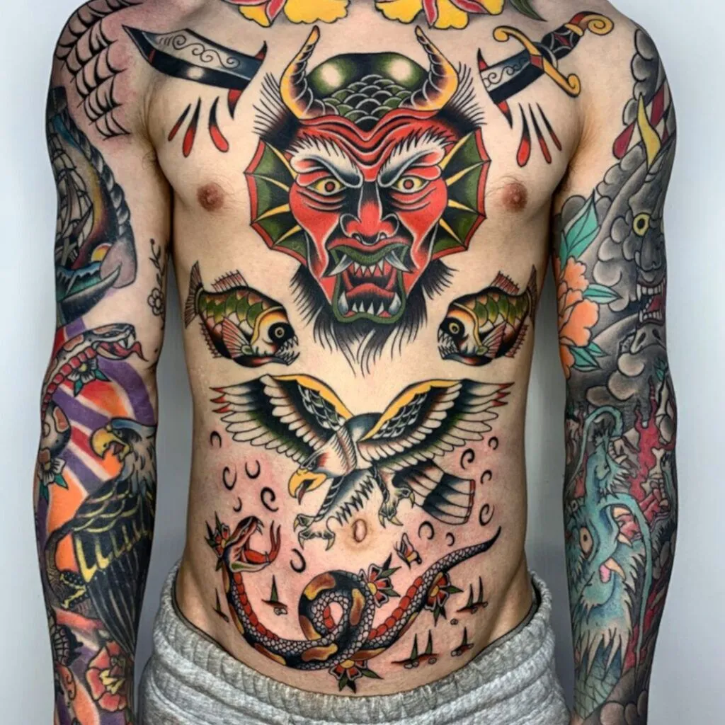 Tattoo Full Torso Traditional